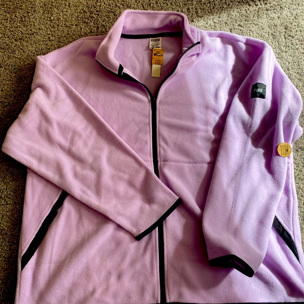 Vs PINK lavender fleece nwt
